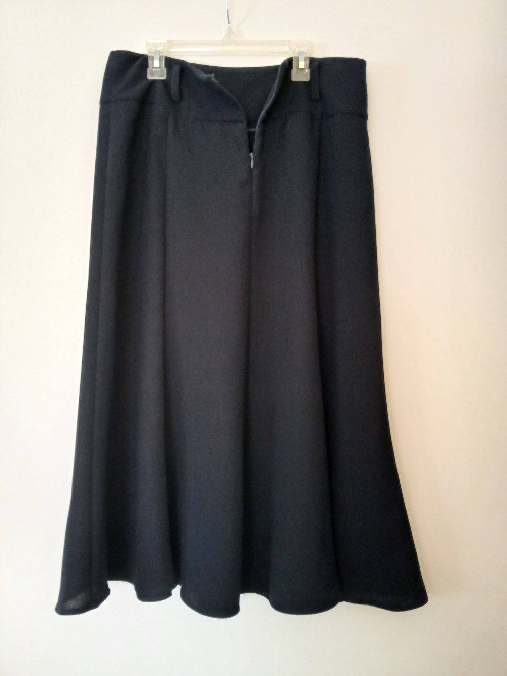 Evan Picone Black A-Line Skirt